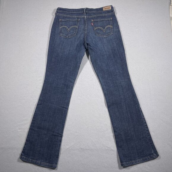 Levis Jeans Womens Size 8 Classic Boot Mid Rise Dark Wash‎ Blue Denim 32x30 - Picture 13 of 14